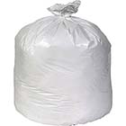 33 GALLON, 0.74 MIL, WHITE, 33 GALLON, 0.60 MIL, BLACK, 33" x 39", LOW DENSITY, FLAT PACK, 150/CS THUMBNAIL