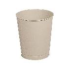 Steel Round Wastebasket Fire-Safe Almond 6 1/2 Gallons THUMBNAIL