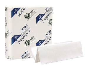 PAPER TOWELS, MULTIFOLD, PACIFIC BLUE SELECT, RECYCLED, 1-PLY, 250 SHEETS/PK, 16 PACKS/CT LARGE