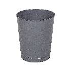 Fire-Safe Steel Round Wastebasket 6 1/2 Gallon Gray THUMBNAIL