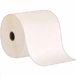 PAPER TOWELS, HARDWOUND, PACIFIC BLUE, 1-PLY, 800 FT/ROLL, 6 ROLLS/CT LARGE
