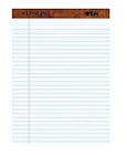NOTEPADS, WIDE, LEGAL, WHITE, 50 SHEETS/PAD, 12 PADS/CT THUMBNAIL