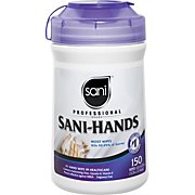 Wipes, Nice Pak Sani-Hands Instant Hand Sanitizing Wipes 6 W x 7 1/2 L 150/Pk  MAIN