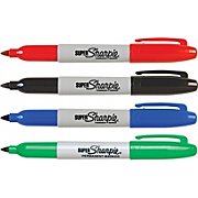 Super-Size Sharpie Permanent Markers Fine Tip Assorted Colors 4/Pk  MAIN