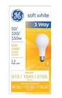 GE Lighting 3-Way 50/100/150 Watts Soft White Incandescent Bulb THUMBNAIL