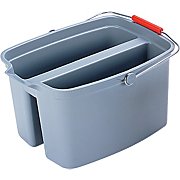 BUCKET, RUBBERMAID, BRUTE, PLASTIC, DOUBLE, GRAY, 19 QT, 10" H x 18" W x 14-1/2" D THUMBNAIL