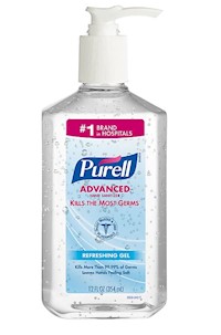 HAND SANITIZER, GEL, PURELL ADVANCED, CLEAN SCENT, 12 OZ MAIN