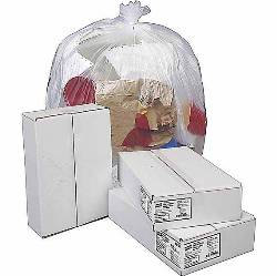 60 Gallon, 22 Micron, Natural, 38 x 60, High Density, Coreless, Roll Can Liners, 150/Ct LARGE