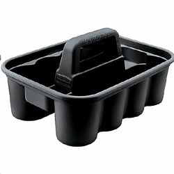 CADDY, RUBBERMAID, DELUXE HOUSEKEEPING, POLYPROPYLENE, BLACK LARGE