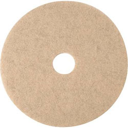 17" Nat Blend Tan Floor Pad, Burnishing, 3M, 5/Ct LARGE