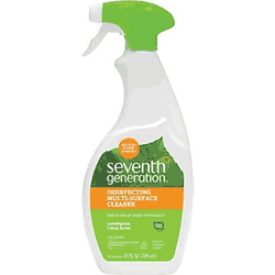 Disinfectant, / Cleaner, Seventh Generation Multi-surface. Lemongrass and Thyme, 26 oz.  LARGE