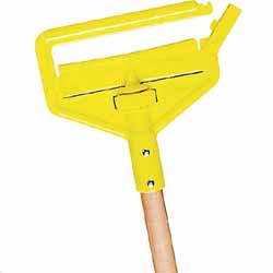 WET MOP HANDLE, RUBBERMAID, INVADER, SIDE-GATE, WOOD, 60 LARGE