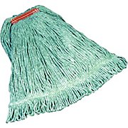 WET MOP HEAD, RUBBERMAID, SUPER STITCH, LARGE, BLEND, GREEN, 1" HEADBAND THUMBNAIL