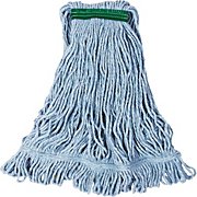 WET MOP HEAD, RUBBERMAID, SUPER STITCH, MEDIUM, BLEND, BLUE, 1" HEADBAND THUMBNAIL
