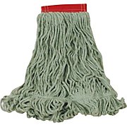 WET MOP HEAD, RUBBERMAID, SUPER STITCH, LARGE, BLEND, GREEN, 5" HEADBAND THUMBNAIL