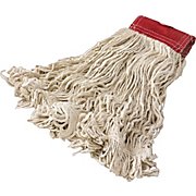 WET MOP HEAD, RUBBERMAID, SUPER STITCH, LARGE, COTTON, WHITE, 1" HEADBAND MAIN