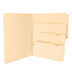FILE FOLDER, 4 TAB, LETTER SIZE, MANILA, 24/CT LARGE