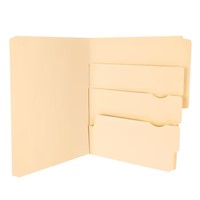 FILE FOLDER, 4 TAB, LETTER SIZE, MANILA, 24/CT MAIN
