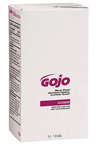 HAND SOAP, REFILLS, GOJO, ANTIBACTERIAL, LIQUID, FLORAL SCENT, 5 L, 2/CT MAIN