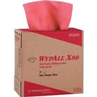 SHOP TOWELS, RED, POP-UP BOX, REINFORCED FABRIC, 80/BOX, 5 BOX/CT TOTAL OF 400 WIPES THUMBNAIL