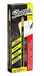 CHINA MARKERS, SHARPIE, PEEL-OFF, BLACK, 12/CT LARGE