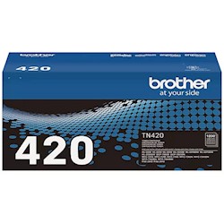 TONER, CARTRIDGE, STANDARD YIELD, BROTHER TN-420, BLACK LARGE