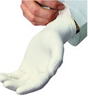DISPOSABLE GLOVES, LATEX, MULTIPUPOSE, POWDERED, CREAM, MEDIUM, 100/BOX, 10 BOX/CT THUMBNAIL