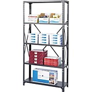 Safco Commercial Steel Shelving 5-Shelves Supports 350 lb. Dark Gray MAIN