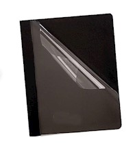 REPORT COVER, 3-PRONG, OXFORD, LETTER SIZE, BLACK MAIN