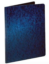 REPORT COVER, EMBOSSED, OXFORD, LETTER SIZE, DARK BLUE LARGE