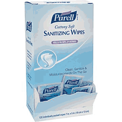 Wipes, Sanitizing, Purell Cottony Soft Sanitizing Wipes 120 Wipes  LARGE