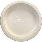 Plates, 6", White, Compostable Plates 250/Pk  THUMBNAIL