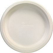 Plates, 9", White, Compostable Plates 250/Pk  MAIN