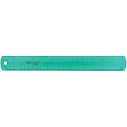 RULER, STANDARD, WESTCOTT, JEWEL-TONE COLORS, 12" LARGE