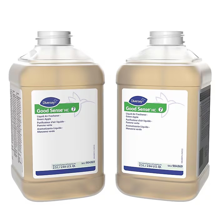 AIR FRESHENER, LIQUID, REFILL, FOR DIVERSEY J-FILL, GOOD SENSE HC, GREEN APPLE SCENT, 2.5 L, 2/CT THUMBNAIL