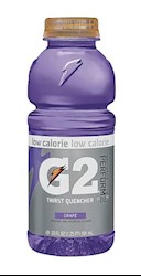 GATORADE G2, SPORTS DRINK, THIRST QUENCHER, GRAPE, 20 OZ., 24/CT LARGE