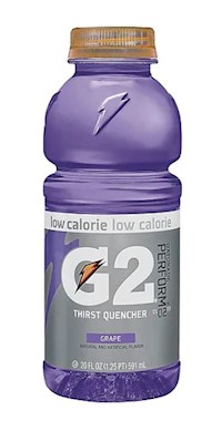 GATORADE G2, SPORTS DRINK, THIRST QUENCHER, GRAPE, 20 OZ, 24/CT MAIN