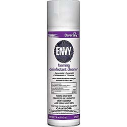 Disinfectant / Cleaner, Envy, Foaming, Lemon Scent, Diversey, 19 oz., 12/Ct  LARGE
