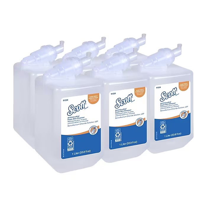 HAND SOAP, FOAMING, REFILL, SCOTT, ANTIBACTERIAL, 6/CT MAIN