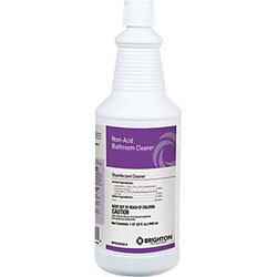 Disinfectant, Staples Non-Acid Bathroom Cleaner, Floral Scent, 1 Quart, 12/Ct  LARGE