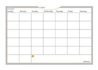 WHITEBOARD CALENDAR, DRY-ERASE PLANNING BOARD, AT-A-GLANCE, 3' X 2' THUMBNAIL