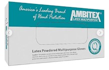 DISPOSABLE GLOVES, LATEX, CREAM, MEDIUM, 100/BOX THUMBNAIL