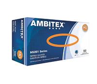 DISPOSABLE GLOVES, AMBITEX, NITRILE, POWDER-FREE, BLUE, M, 100/BOX MAIN