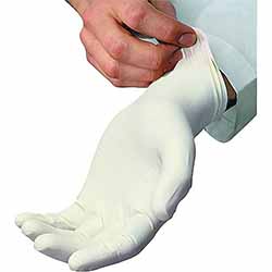 DISPOSABLE GLOVES, AMBITEX®, LATEX, POWDER-FREE, CREAM, XL, 100/BX LARGE