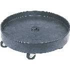 Dolly for 55 Gal. Brute Trash Receptacles, Rubbermaid, Round Twist On/Off, Black  THUMBNAIL