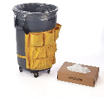 60 GALLON, DRUM LINERS, LADDAWN 38" X 65" LDPE, 4 MIL, CLEAR LD, 50/CS THUMBNAIL