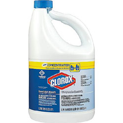 BLEACH, CONCENTRATED, CLOROX COMMERCIAL GERMICIDAL, 121 OZ, 1 BOTTLE LARGE