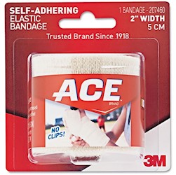 ELASTIC BANDAGE, ACE SELF-ADHERING, BEIGE, 2" LARGE
