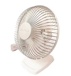 DESK FAN, 6 IN,  ADJUSTABLE HEAD, 2-SPEED COMMERCIAL GRADE, AIR KING LARGE