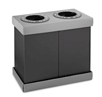 RECYCLING CENTER, DUAL-BIN'S, 28 GAL MAIN